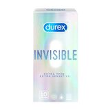 Bao cao su Durex Invisible - Siêu mỏng, mềm mịn - Hộp 10 cái 326969