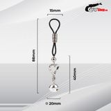 Kẹp vú kích thích đầu ti Chisa Senuelo Heart Echo Nipple Clamps.