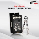 Kẹp vú kích thích đầu ti Chisa Senuelo Heart Echo Nipple Clamps.