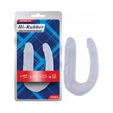 Dương vật giả 2 đầu Chisa Hi-Rubber 13 Inch Trắng