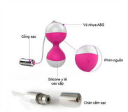 Trứng Rung Ynalone Nalone Miu Miu 2 Đầu Cao Cấp 7 Chế Độ Điều Khiển Từ Xa