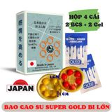 Bao Cao Su Bi Lớn Super Gold Nhật Bản Chính Hãng Hộp 4 Cái – Hàng Chính Hãng