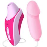 Máy Rung Bú Mút Mini Kèm Trứng Rung Leten Mềm Mại Cực Phê