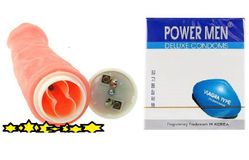Bao cao su powermen tặng kèm dv rung nhiều chế độ