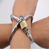 Đồ Chơi BDSM Khóa Tay Chữ X Làm Bằng Thép Không Gỉ