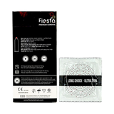 Bao cao su Fiesta Long Shock Ultra Thin hộp 12 chiếc kéo dài thời gian siêu mỏng tiêu chuẩn Anh Quốc chính hãng giá rẻ tiết kiệm