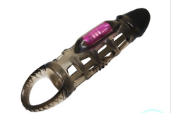 Bao Cao Su Lưới Rung Giữa Thân Silicone Men Extension