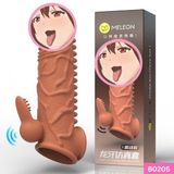 Bao cao su đôn dên Meleon dài 16.5cm thân gai có rung 335458