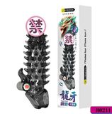 Bao cao su Meleon dài 18.2cm có gai có rung - Bộ răng rồng 2025