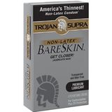 Hộp 6 Bao cao su cao cấp không màu Trojan Supra Non-Latex