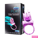 Vòng đeo Durex Vibrating Ring kéo dài thời gian có rung đa chế độ dùng pin 335797