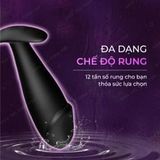 Trứng rung hậu môn Pretty Love đầu khấc 12 chế độ rung điều khiển từ xa dùng pin 335960