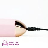 Dương vật giả Wanle 7 tần số rung thụt tỏa nhiệt làm ấm dùng pin sạc