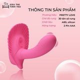 Dương vật giả Pretty Love Fancy Clamshell hình vỏ sò rung 30 chế độ dùng pin 336052