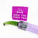 Dương vật giả pha lê hình quả cà tím