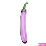 Dương vật giả pha lê hình quả cà tím