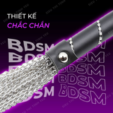 Đồ chơi BDSM roi da tình yêu bọc inox