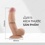 Dương vật giả dính tường Lovetoy Ultra Soft Dude có bìu dài 8.5
