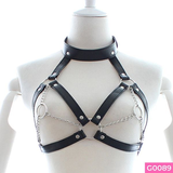 Đồ chơi BDSM dây da hở ngực
