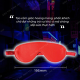 Đồ chơi BDSM bịt mắt da màu đỏ