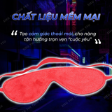Đồ chơi BDSM bịt mắt da màu đỏ