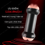 Âm đạo và hậu môn giả cầm tay Lovetoy Training Master mềm mịn