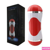 Âm đạo giả và miệng 2 đầu OEM Double Head màu đỏ