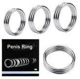 Vòng đeo dương vật inox bản ghép 3 cực đẹp
