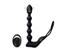 Máy Rung Mát Xa Hậu Môn Dạng Chuỗi Bi Rung Tỏa Nhiệt Có Quai Đeo Điều Khiển Từ Xa (HM32) 340096