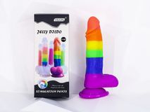 Dương vật giả có đế Jelly Dildo 7 màu 342207
