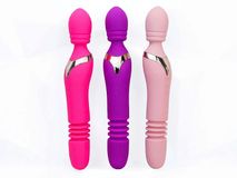 Máy Massage Hỗ Trợ Giải Tỏa điểm G Cho Nữ Man Nuo phát nhiệt 2 đầu rung thụt, ngoáy Chính Hãng