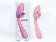 Máy Massage Hỗ Trợ Giải Tỏa Cho Nữ DISA kết hợp lưỡi liếm rung 2 đầu Chính Hãng