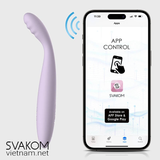 SVAKOM Cici 2 ngón tay rung điểm G làm ấm và điều khiển bằng App