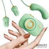 Máy Massage Hỗ Trợ Giải Tỏa Cho Nữ bú hút kết hợp kẹp rung ti vú SVAKOM Alberta Chính Hãng