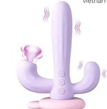 SVAKOM Bernice dương vật giả 3 nhánh xương rồng rung bú hút 344735