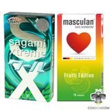 Combo 20 chiếc bao cao su siêu mỏng, bạc hà, táo, dâu, trái cây