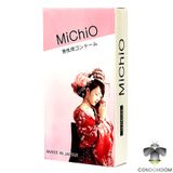 Bao cao su MiChiO gai gân nhẹ, co dãn linh hoạt hộp 12 chiếc