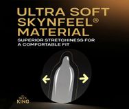 Bao Cao Su Cao Cấp Size Lớn Thêm Gel Skyn King Elite Large Extra Glide 10 Cái