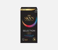 Bao Cao Su Cao Cấp 4 Tính Năng Mỏng, Kích Thích Nữ, Bình Thường, Nhiều Gel SKYN® Selection Condom Variety Pack 12 Cái