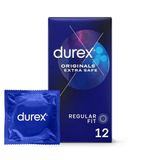 Bao Cao Su Trơn Cao Cấp Durex Originals Extra Safe Condom 12 Cái