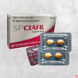 Viên uống hỗ trợ phái mạnh tăng bản lĩnh đàn ông Spciafil 20mg 2 Vỉ + 2 Viên Nén