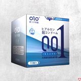 Bao cao su OLO 0.01 Zero Blue siêu mỏng nhiều gel kích thích - Hộp 10