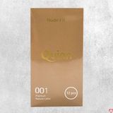 Bao cao su Quinn Nude Fit siêu mỏng chống tuột hộp 12 cái