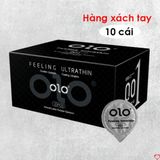 Bao Cao Su OLO 0.01 Đen Siêu Mỏng Vani Kích Thích - Hộp 10