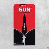 Bao cao su Gun siêu mỏng 0.03mm thoải mái hộp 10 cái