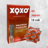 Bao cao su XOXO gân gai chính hãng Nhật Bản hộp 10 chiếc bcs 348728