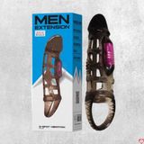 Bao cao su đôn dên tăng kích thước lưới dây đeo Baile màu đen