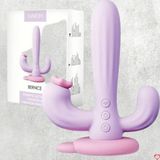 Máy Massage Hỗ Trợ Giải Tỏa Cho Nữ Svakom Bernice 3 nhánh dương vật giả kích thích điểm G cực phê Chính Hãng