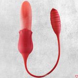 Máy Massage Hỗ Trợ Giải Tỏa Cho Nữ Lưỡi liếm hoa hồng kèm trứng rung thụt đẩy massage âm đạo điểm G