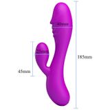 Máy Massage Hỗ Trợ Tăng Khoái Cảm Nam Nữ Rung Có Nhánh Pretty Love Spencer Chính Hãng